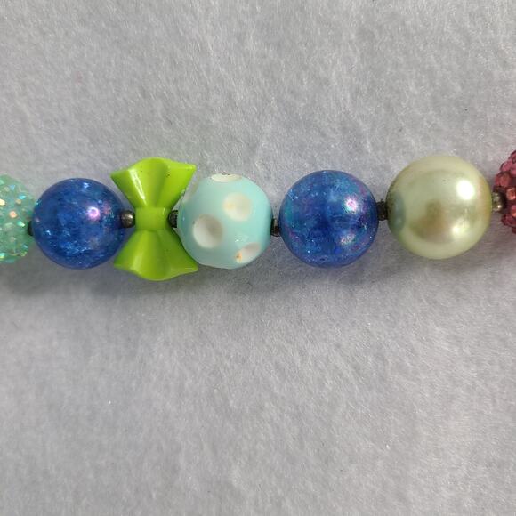 Bubblegum Pastels Sensory Textures Necklace *KIDS SIZE* 17" for kids 3+ yrs old - Picture 3 of 5